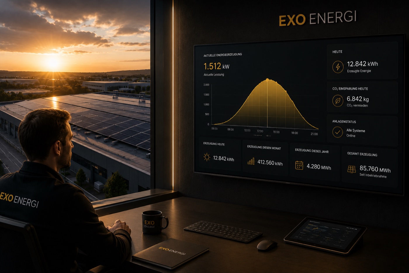 Live-Monitoring der Energieerzeugung